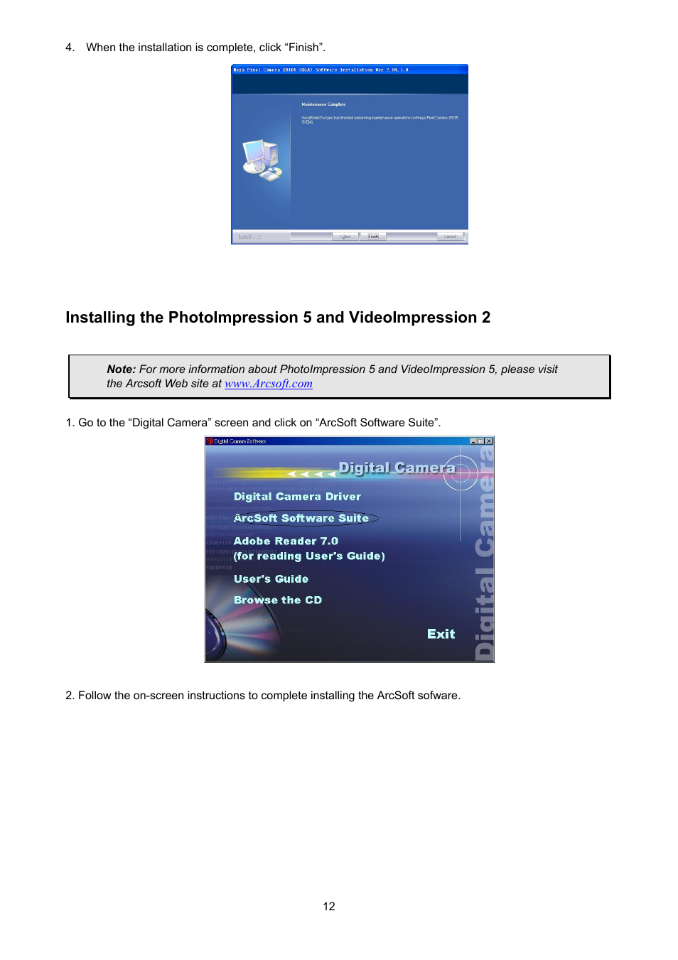 ArcSoft Go Vision 3-in-1 Mini Camera User Manual | Page 12 / 22