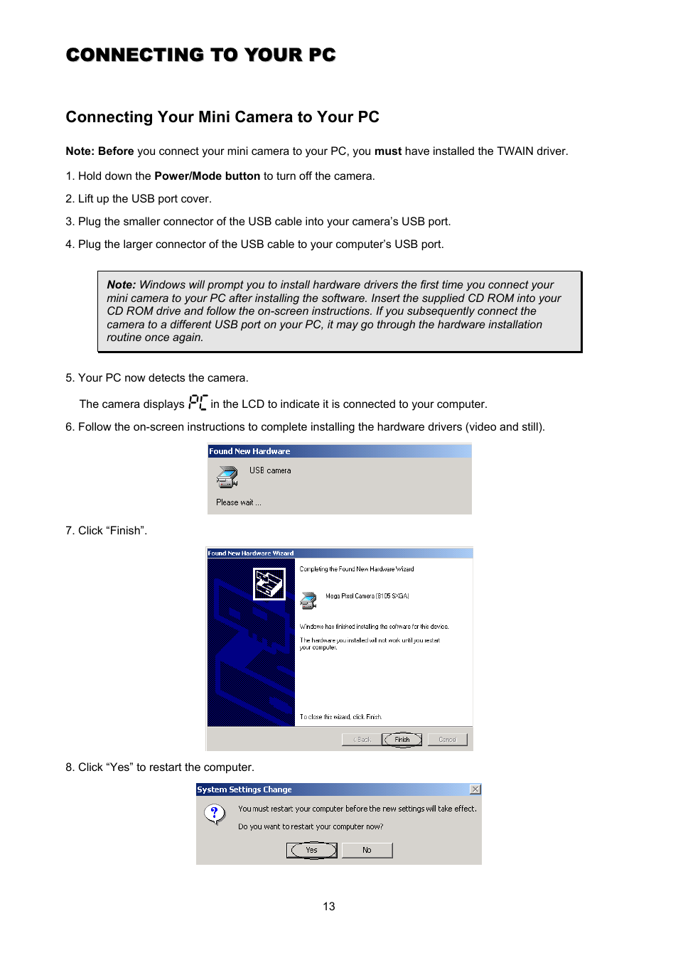 ArcSoft Go Vision 3-in-1 Mini Camera User Manual | Page 13 / 22