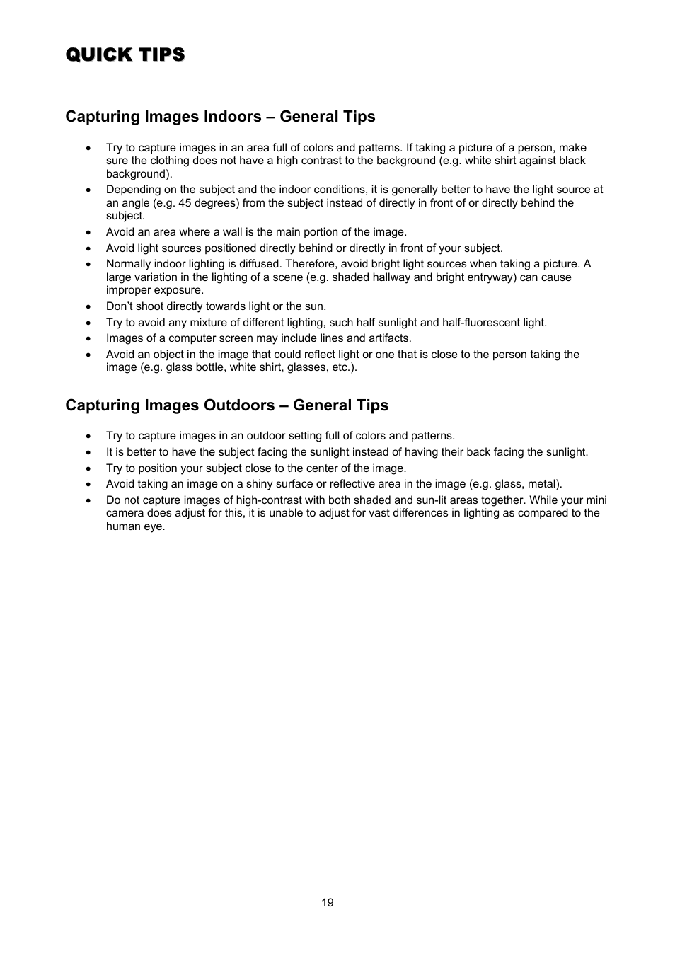 ArcSoft Go Vision 3-in-1 Mini Camera User Manual | Page 19 / 22