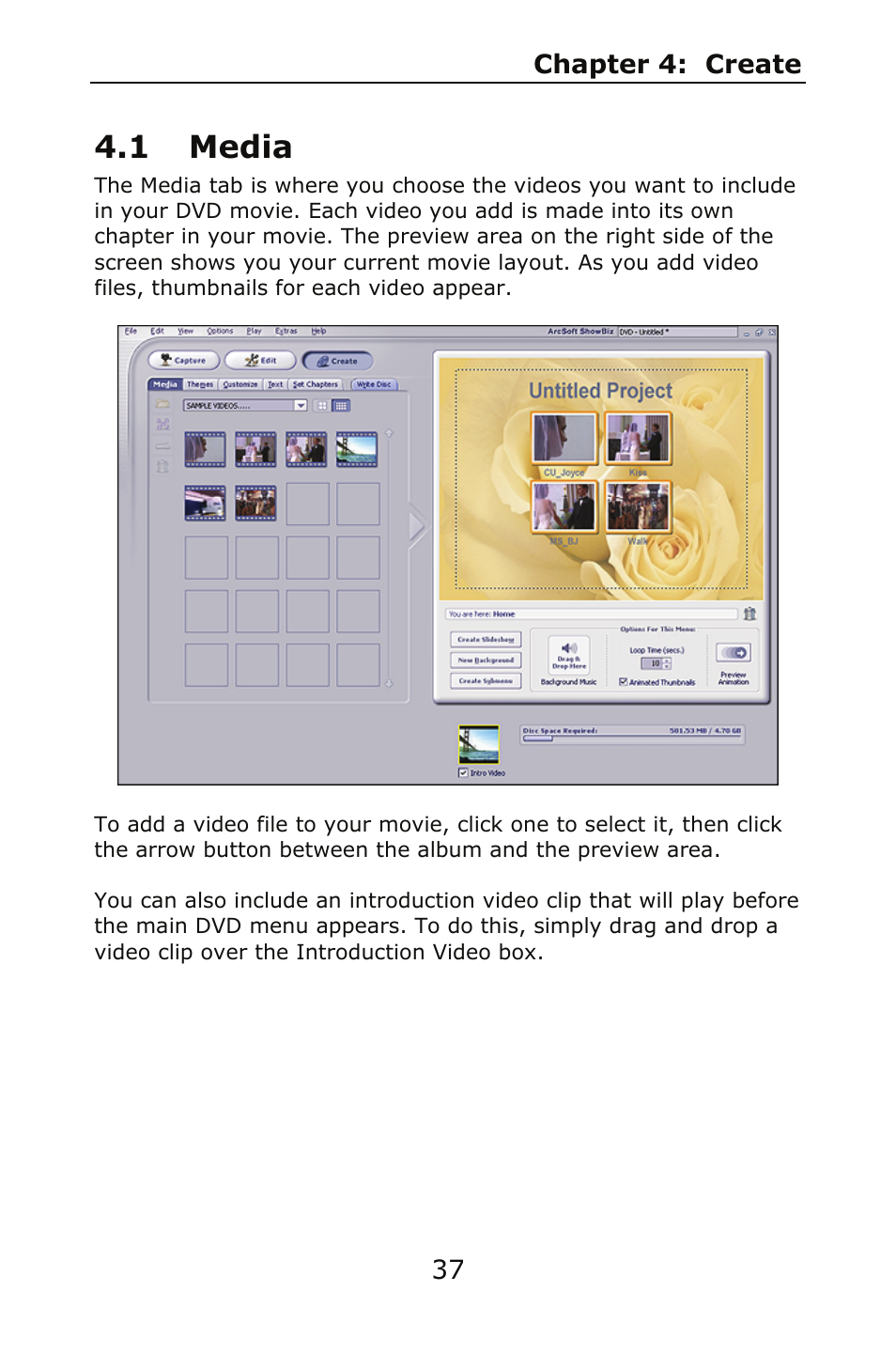 1 media | ArcSoft SHOWBIZ 2 User Manual | Page 41 / 99