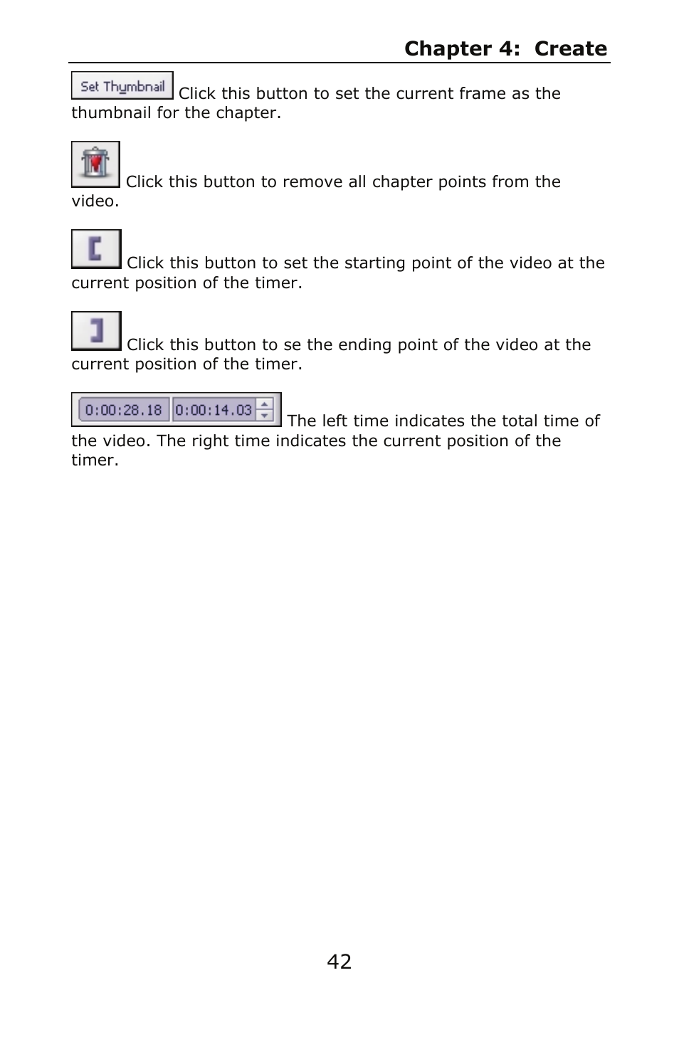 Chapter 4: create 42 | ArcSoft SHOWBIZ 2 User Manual | Page 46 / 99