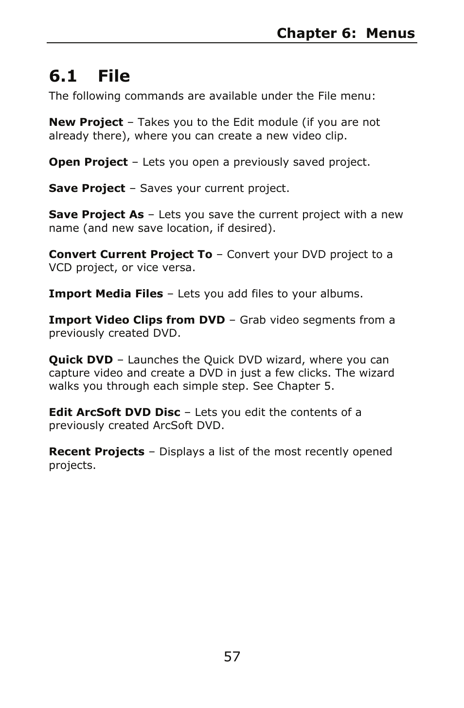 1 file | ArcSoft SHOWBIZ 2 User Manual | Page 61 / 99