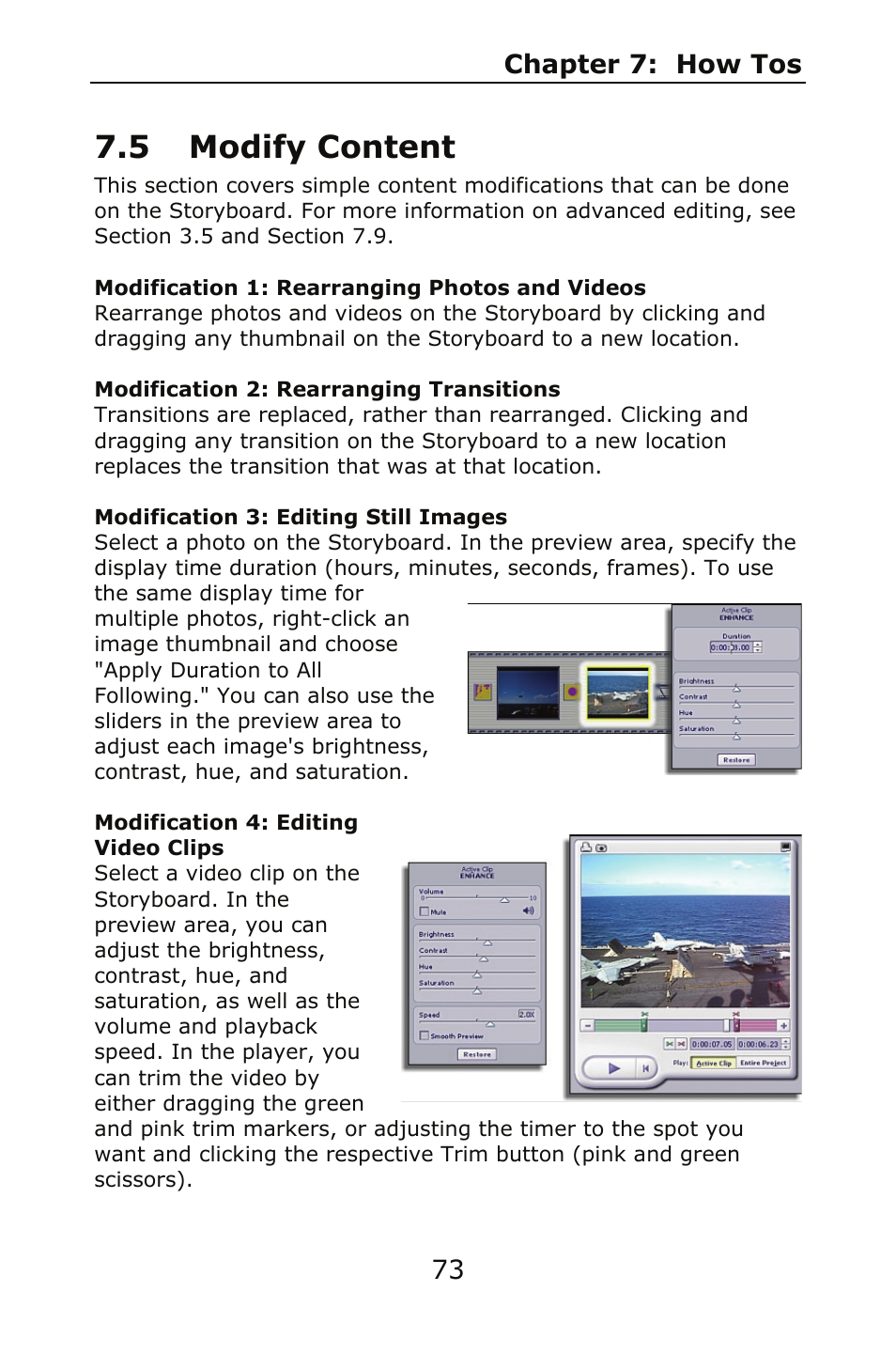 5 modify content | ArcSoft SHOWBIZ 2 User Manual | Page 77 / 99