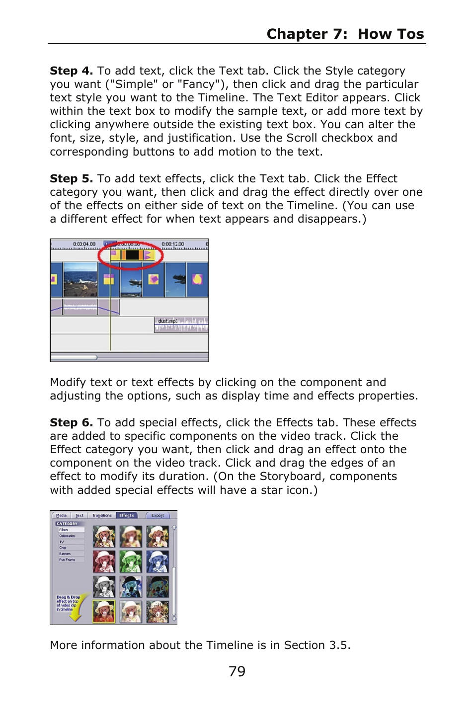 Chapter 7: how tos 79 | ArcSoft SHOWBIZ 2 User Manual | Page 83 / 99