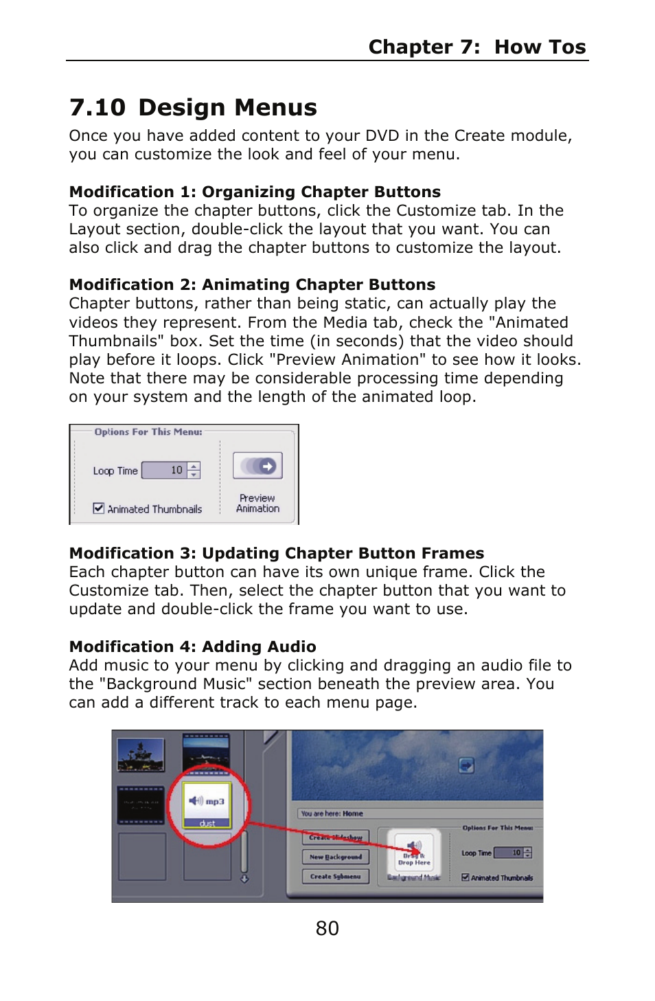 10 design menus | ArcSoft SHOWBIZ 2 User Manual | Page 84 / 99