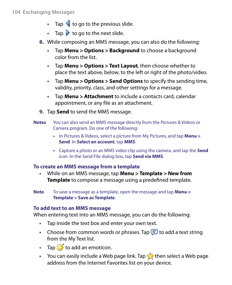 ArcSoft PDA Phone User Manual | Page 104 / 250