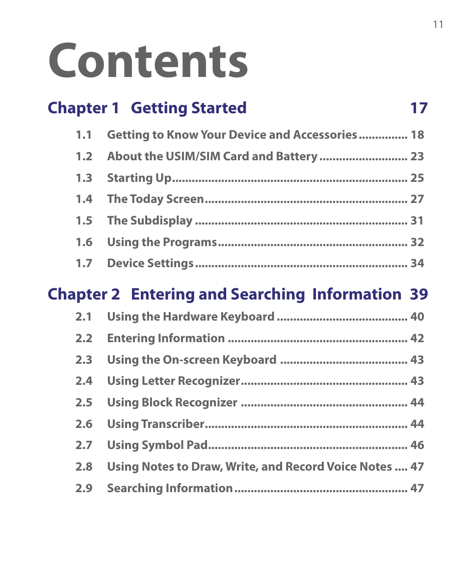 ArcSoft PDA Phone User Manual | Page 11 / 250