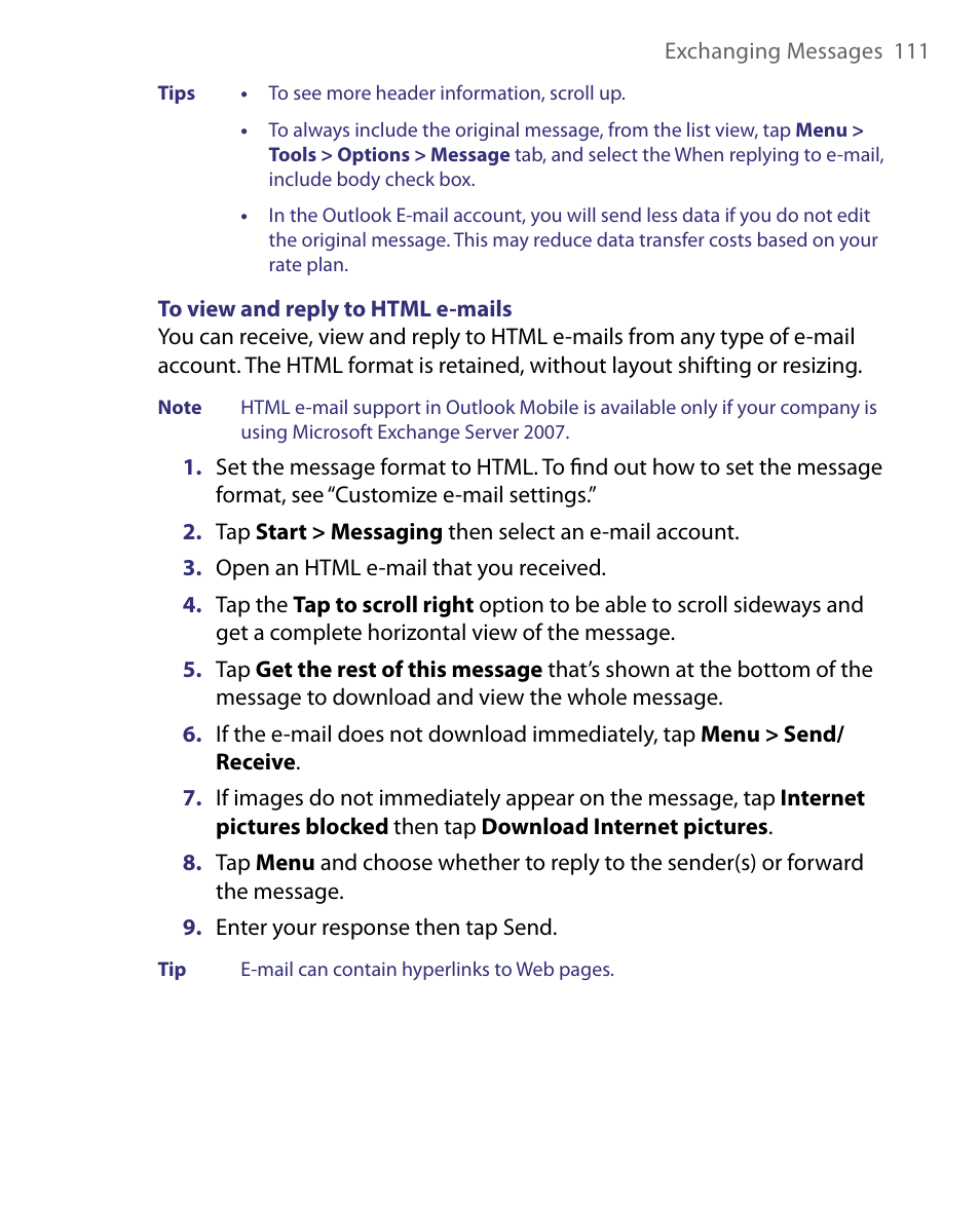 ArcSoft PDA Phone User Manual | Page 111 / 250