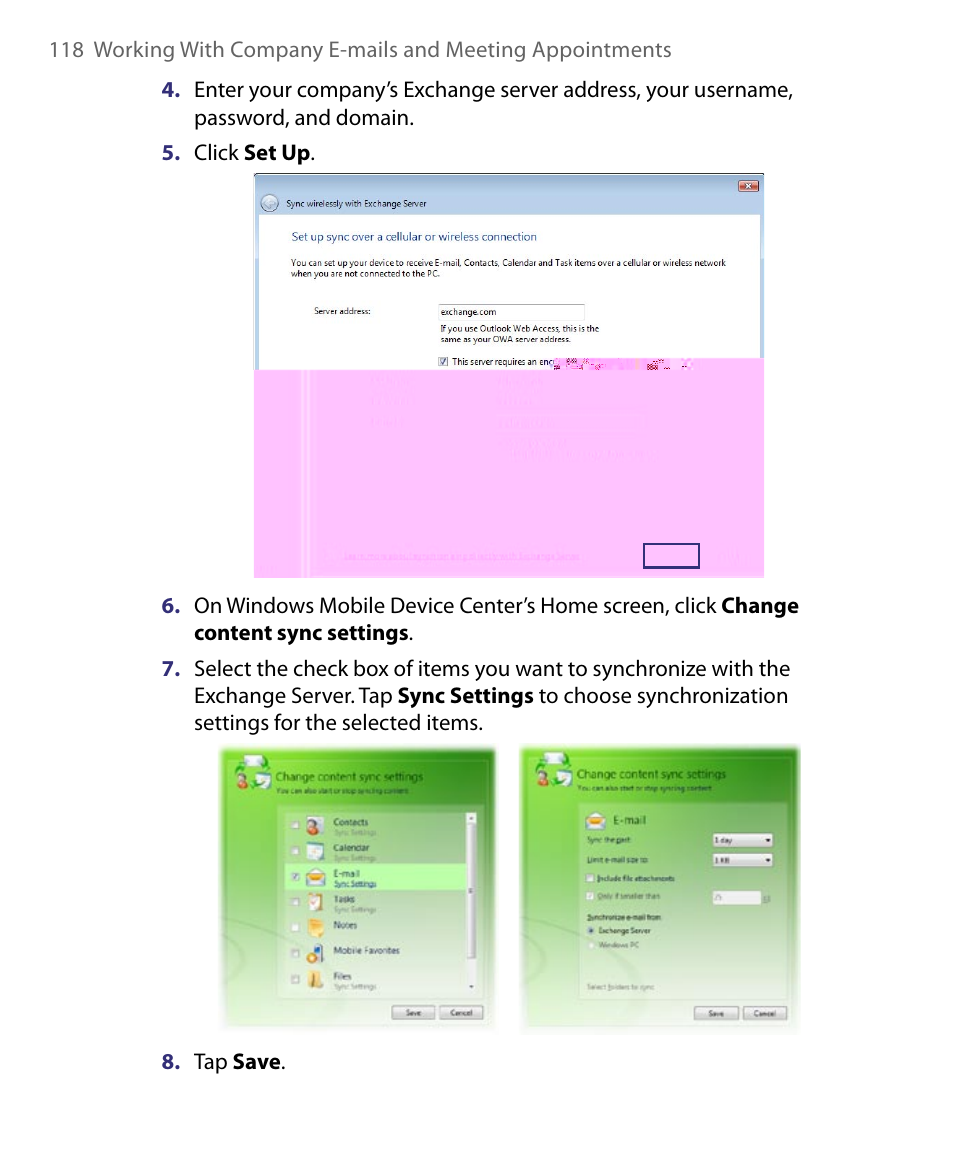 ArcSoft PDA Phone User Manual | Page 118 / 250