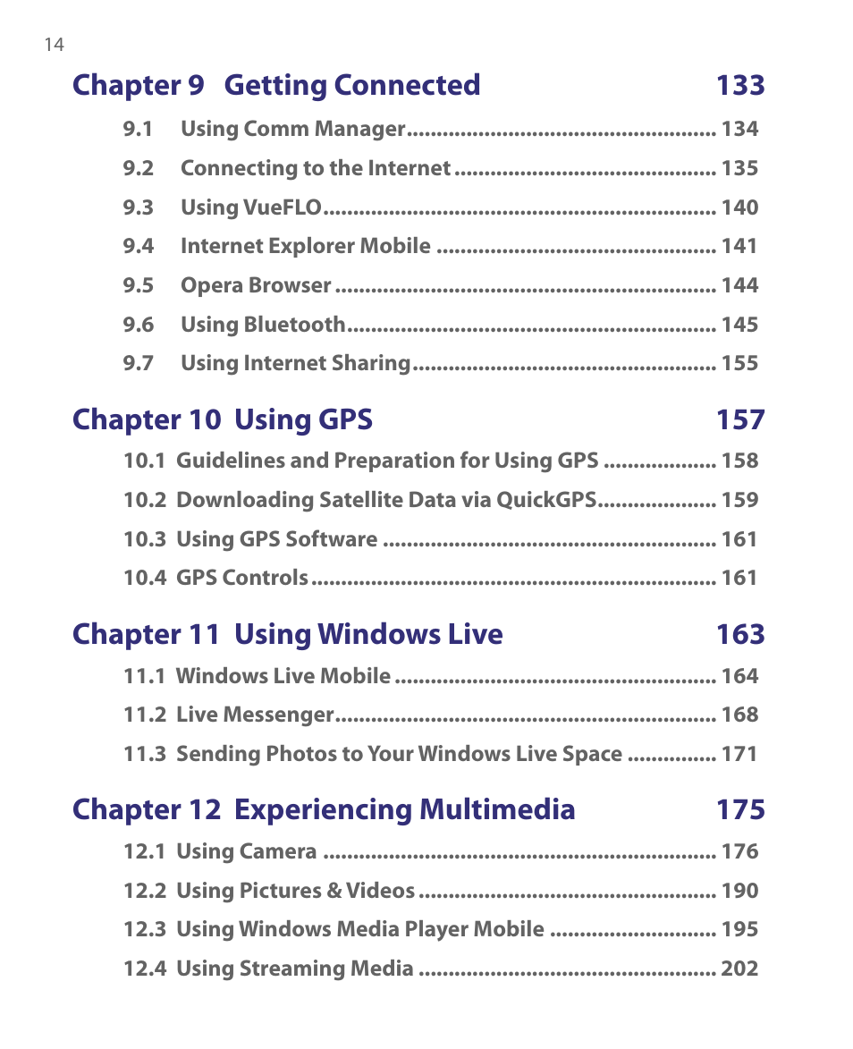 Chapter 9 getting connected 133 | ArcSoft PDA Phone User Manual | Page 14 / 250