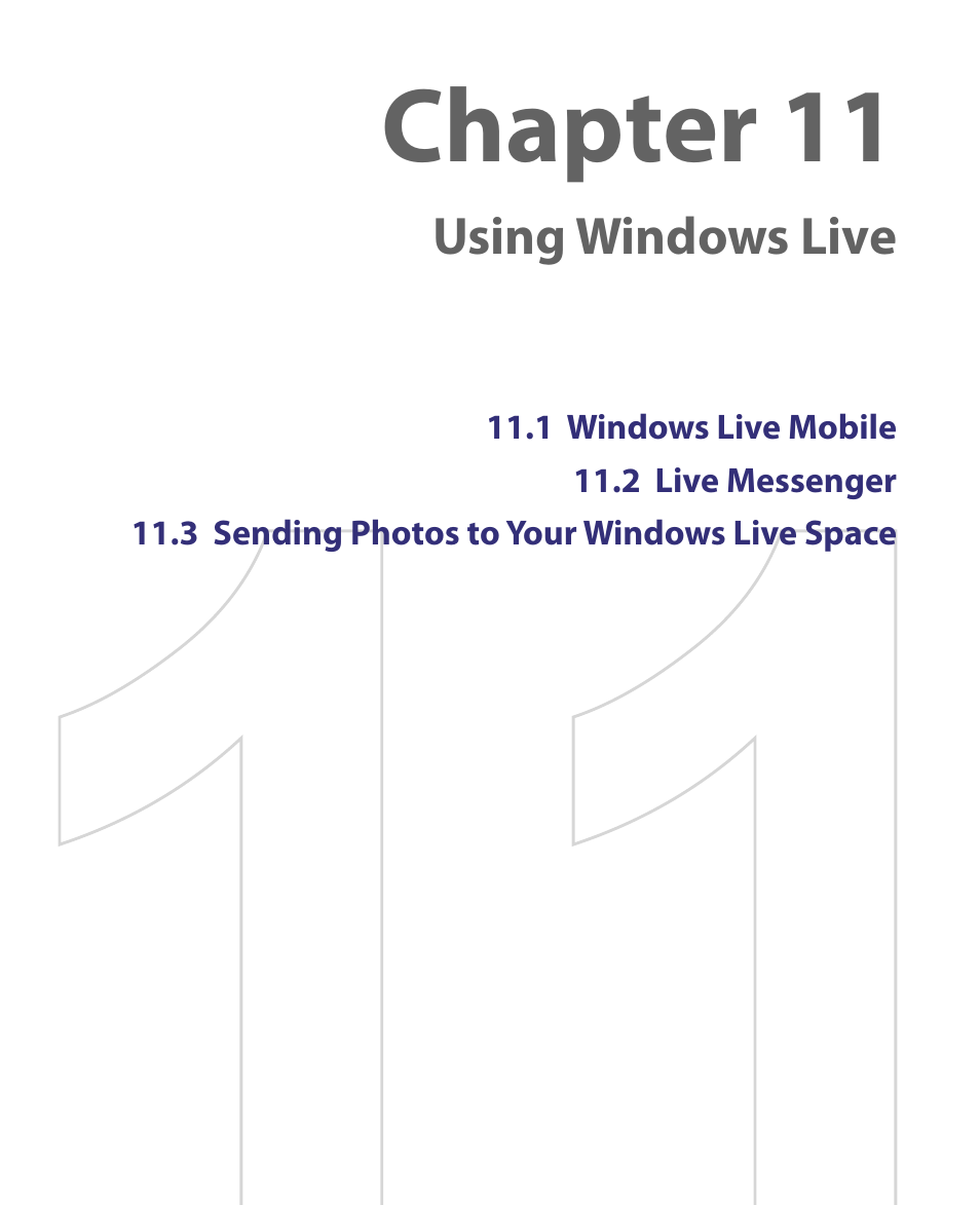 Chapter 11 using windows live, Chapter 11 | ArcSoft PDA Phone User Manual | Page 163 / 250