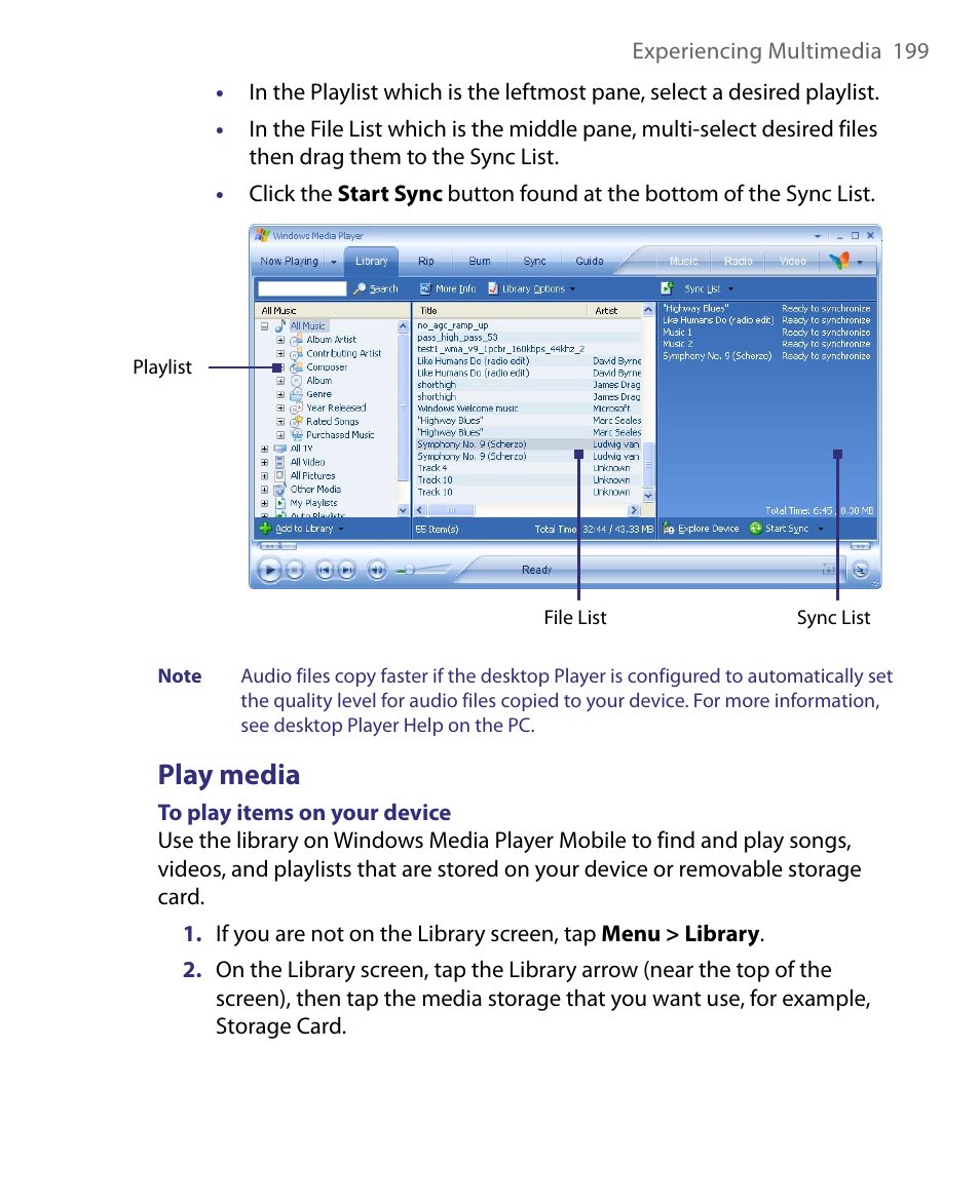 Play media | ArcSoft PDA Phone User Manual | Page 199 / 250