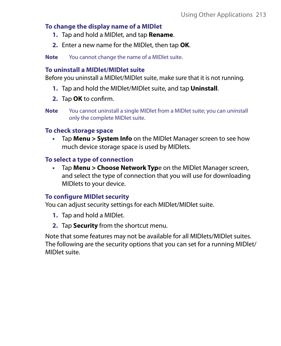 ArcSoft PDA Phone User Manual | Page 213 / 250