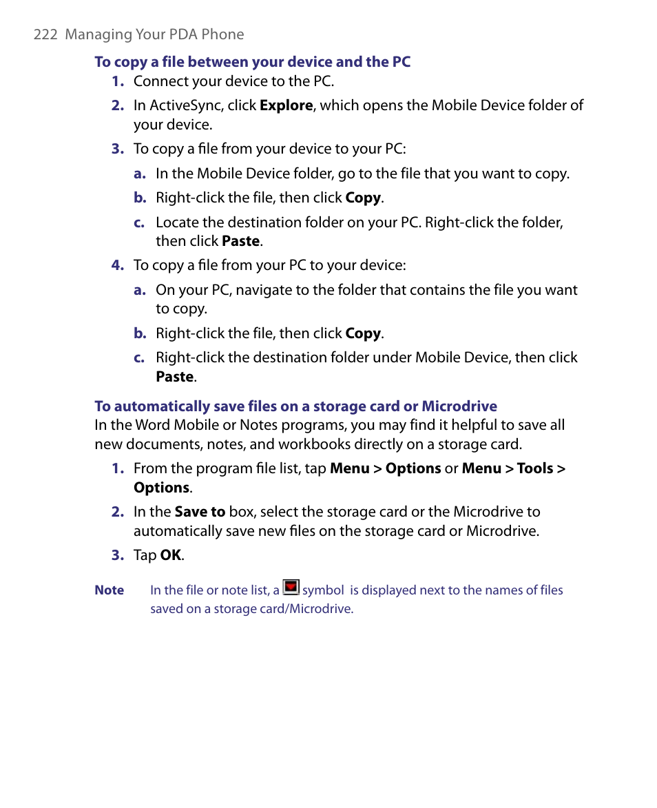 ArcSoft PDA Phone User Manual | Page 222 / 250