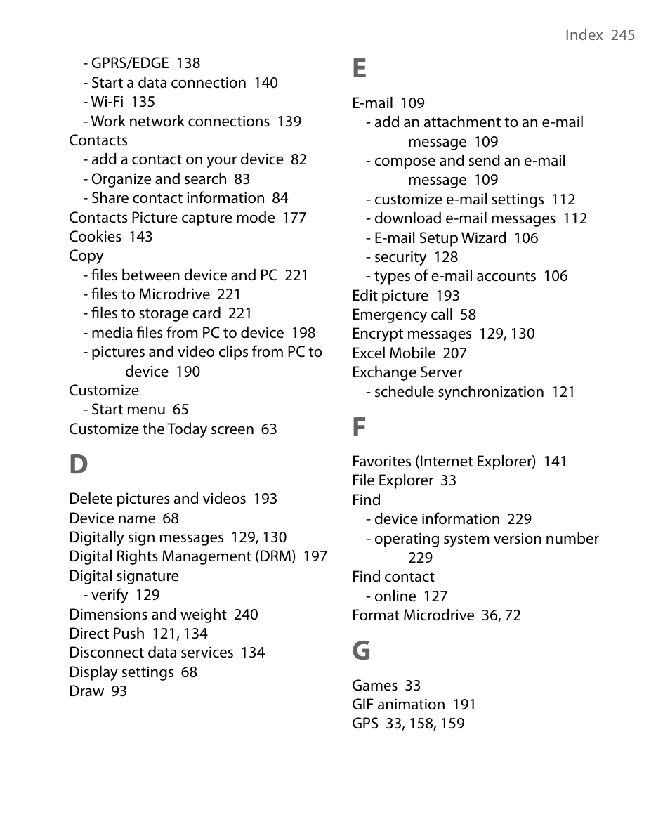 ArcSoft PDA Phone User Manual | Page 245 / 250