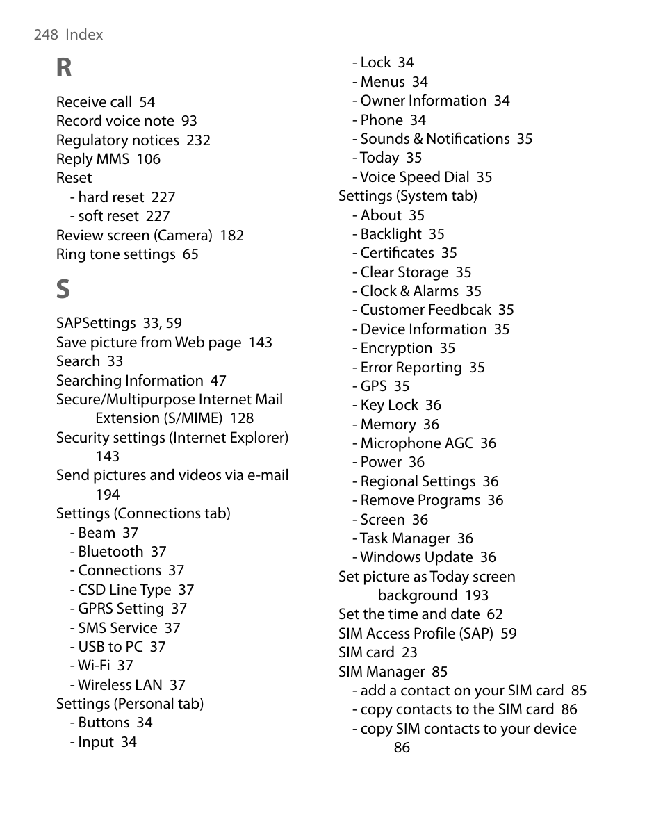 ArcSoft PDA Phone User Manual | Page 248 / 250