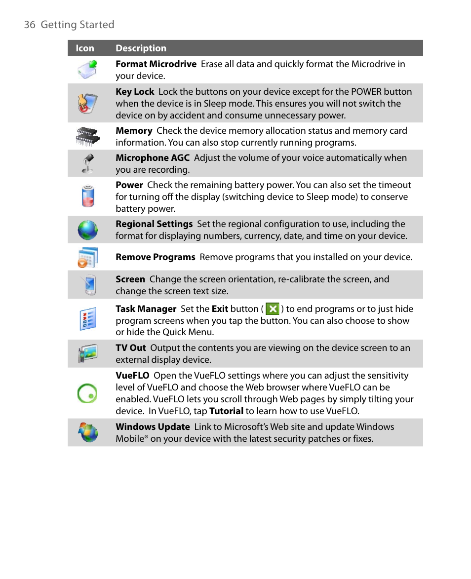 ArcSoft PDA Phone User Manual | Page 36 / 250