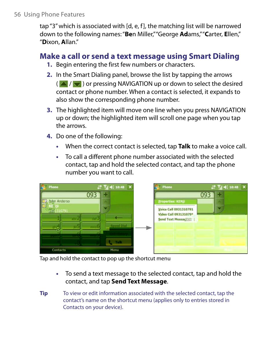 ArcSoft PDA Phone User Manual | Page 56 / 250