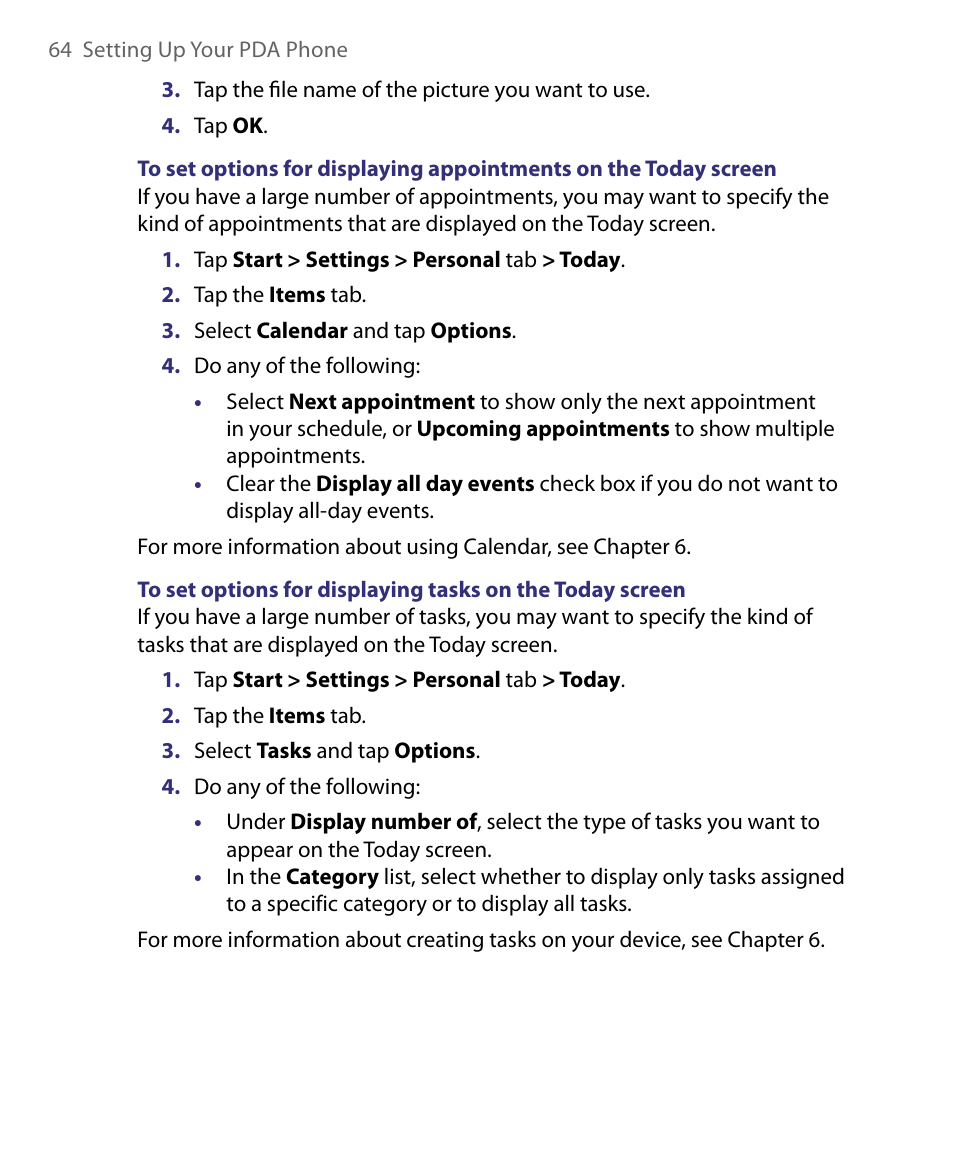 ArcSoft PDA Phone User Manual | Page 64 / 250