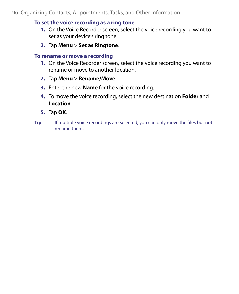 ArcSoft PDA Phone User Manual | Page 96 / 250