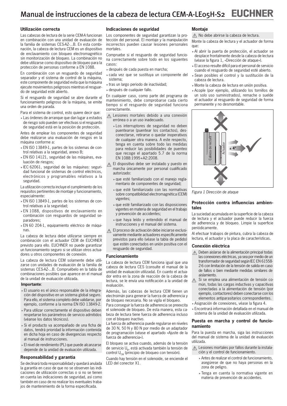 EUCHNER CEM-A-LE05H-S2 User Manual | Page 13 / 15