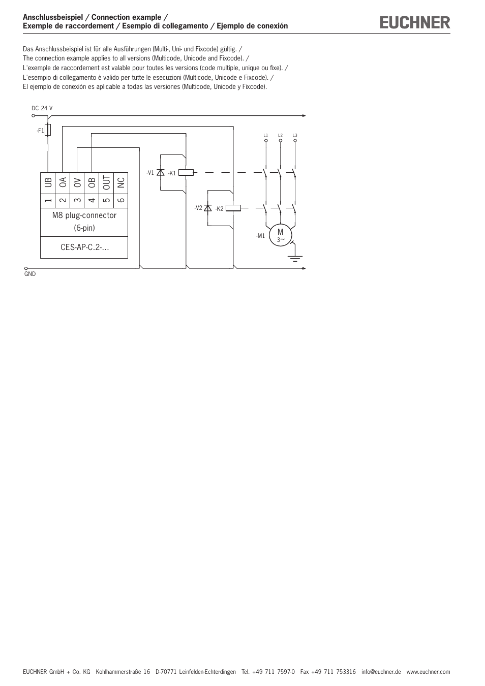 EUCHNER CES-AP User Manual | Page 6 / 6