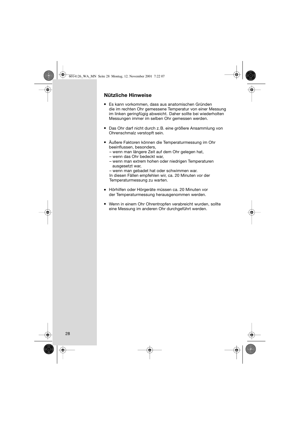 Nützliche hinweise | Braun ThermoScan Pro3000 User Manual | Page 28 / 63