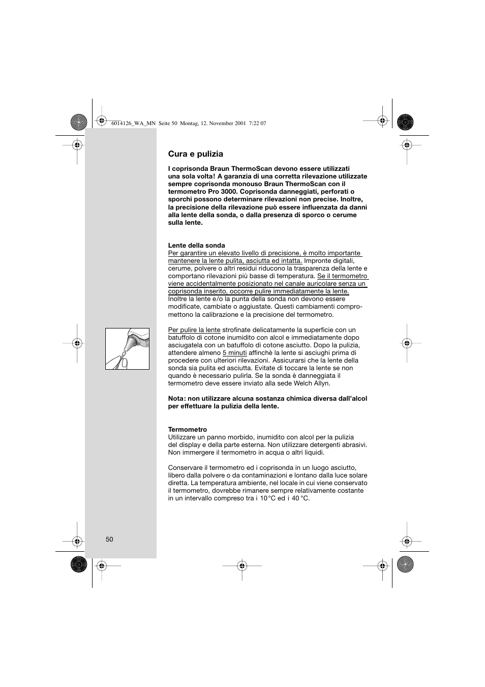 Braun ThermoScan Pro3000 User Manual | Page 50 / 63