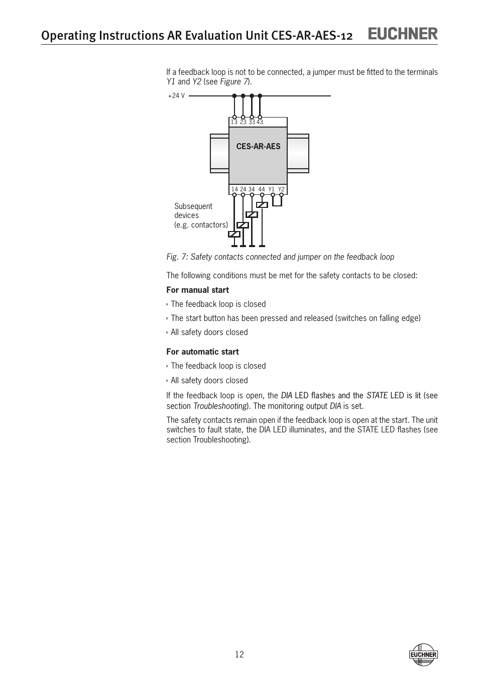 EUCHNER CES-AR-AES-12 User Manual | Page 12 / 24