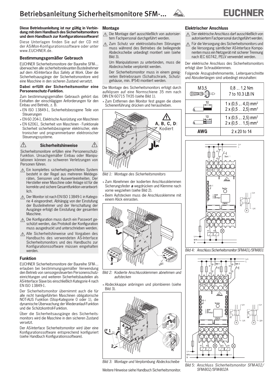 EUCHNER SFM-xxx User Manual | 8 pages