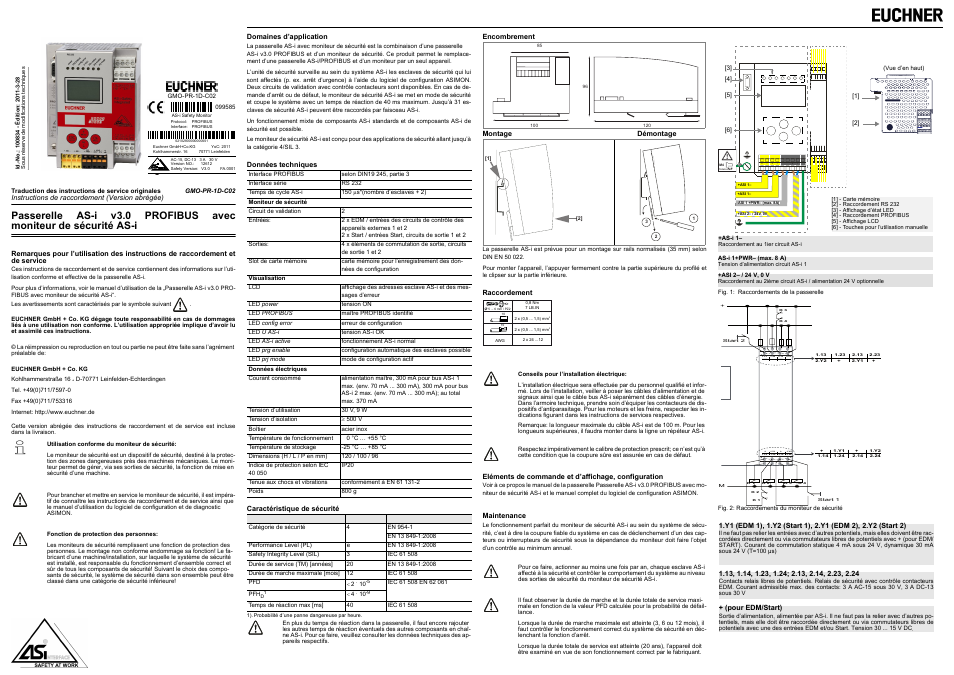 EUCHNER GMO-PR-1D-C02 User Manual | Page 5 / 8