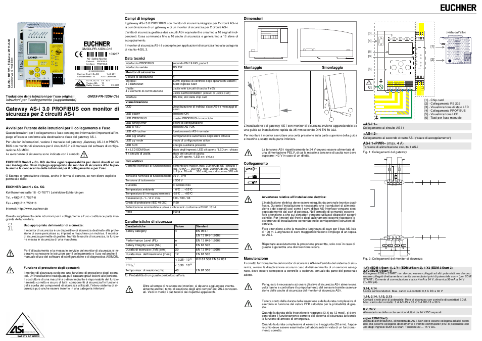EUCHNER GMOX-PR-12DN-C16 User Manual | Page 7 / 8