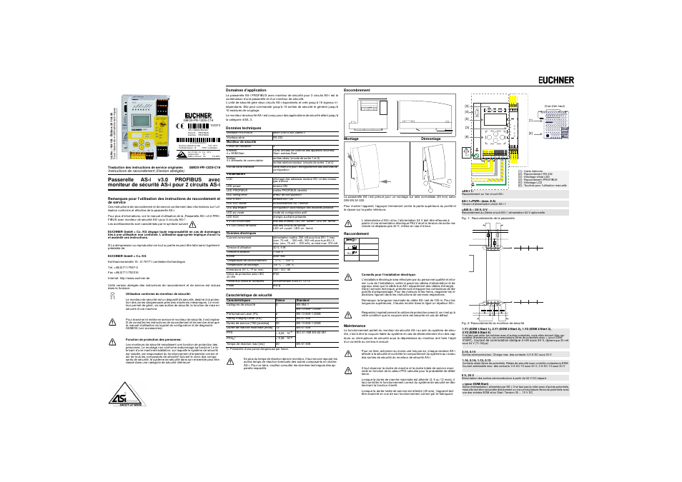 5 mm max | EUCHNER GMOX-PR-12DS-C16 User Manual | Page 5 / 8