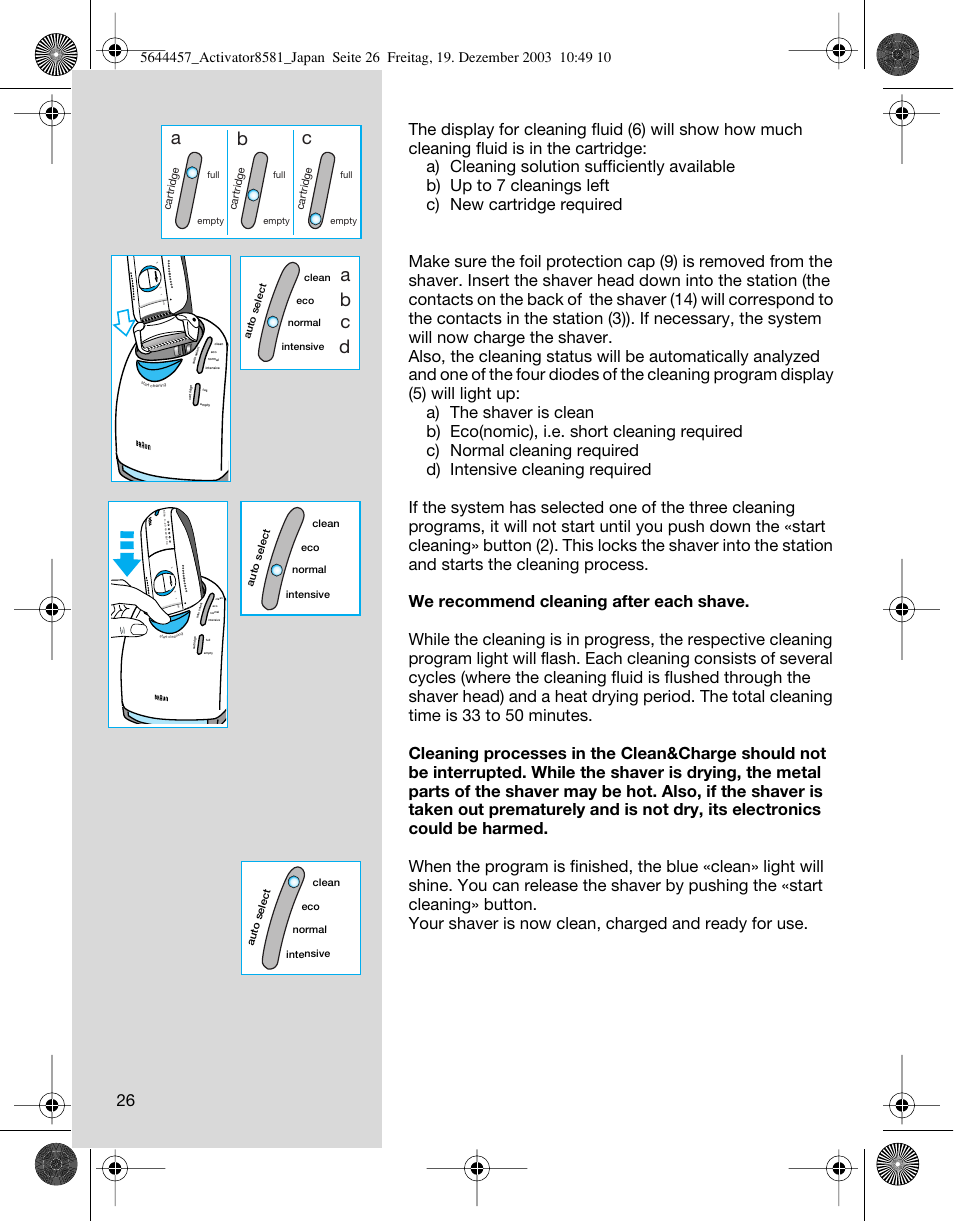 Ab c, Ab c d | Braun 8581 User Manual | Page 26 / 32