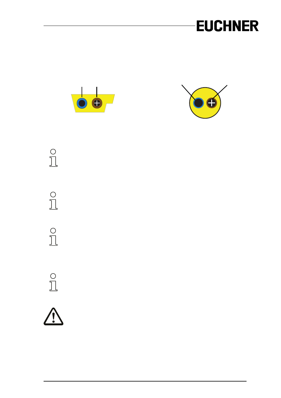 2 as-i bus connection, 3 information about the device types, 4 as-i and power supply terminal assignments | As-i bus connection, Information about the device types, As-i and power supply terminal assignments | EUCHNER AS-i Safety Monitor for 2 AS-i circuits User Manual | Page 31 / 103