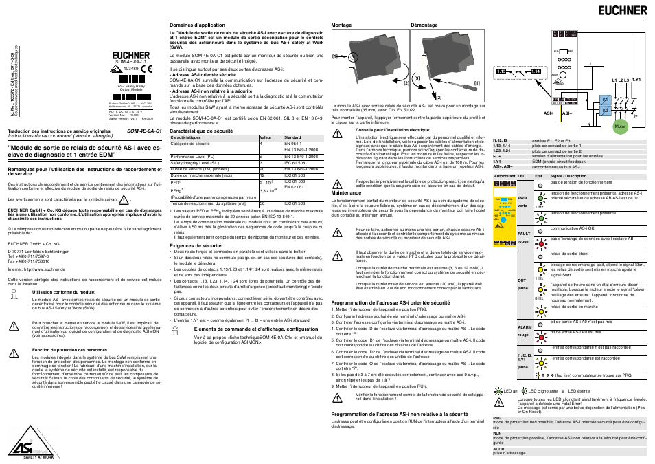 EUCHNER SOM-4E-0A-C1 User Manual | Page 5 / 8