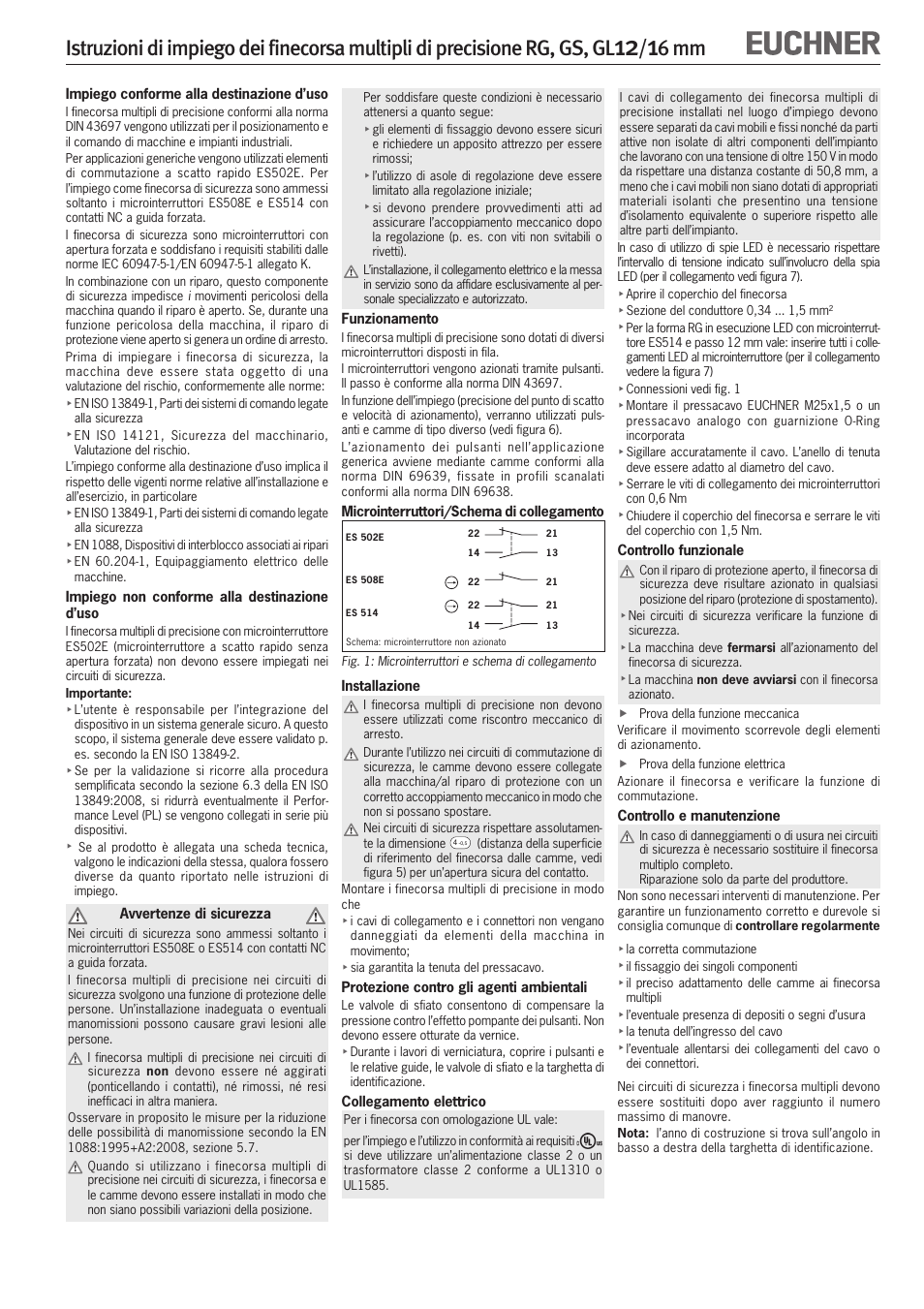6 mm | EUCHNER GL 12/16 mm User Manual | Page 10 / 12
