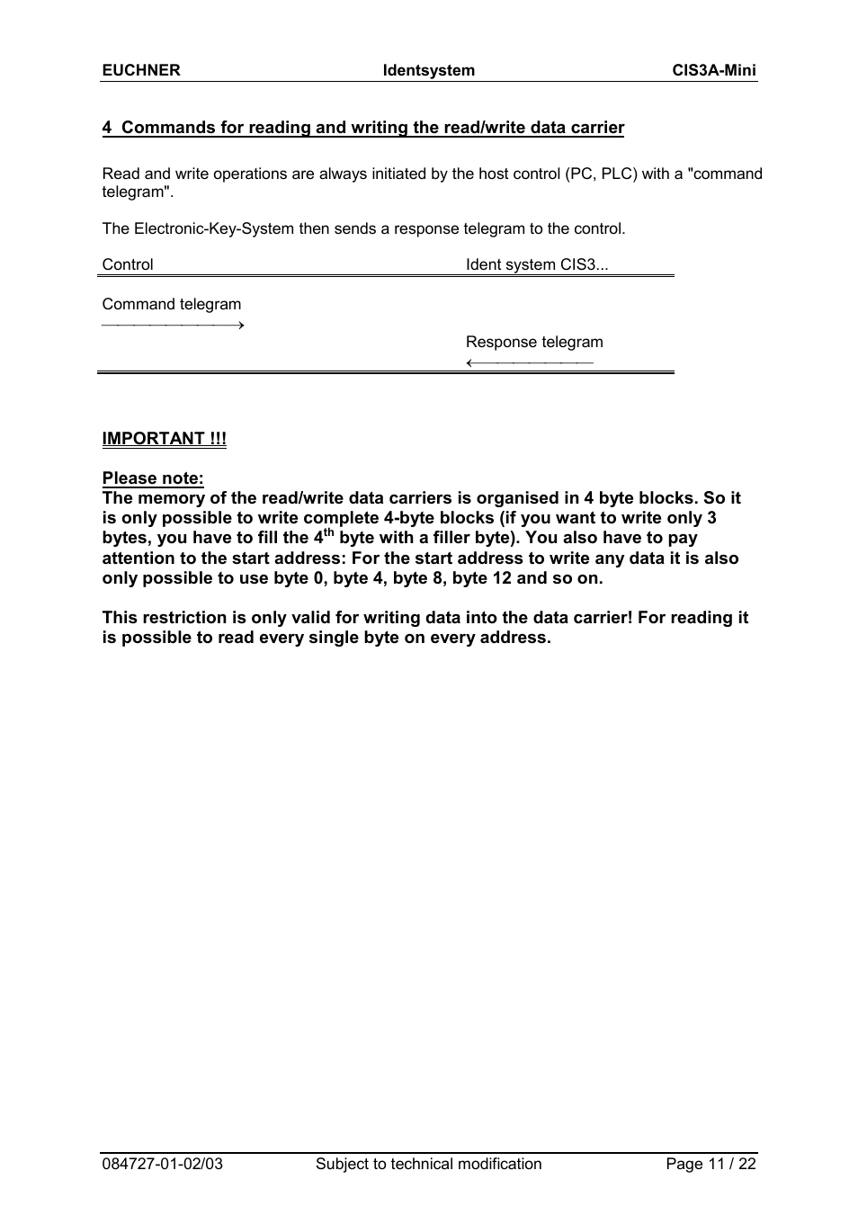 EUCHNER CIS3A-Mini User Manual | Page 11 / 22