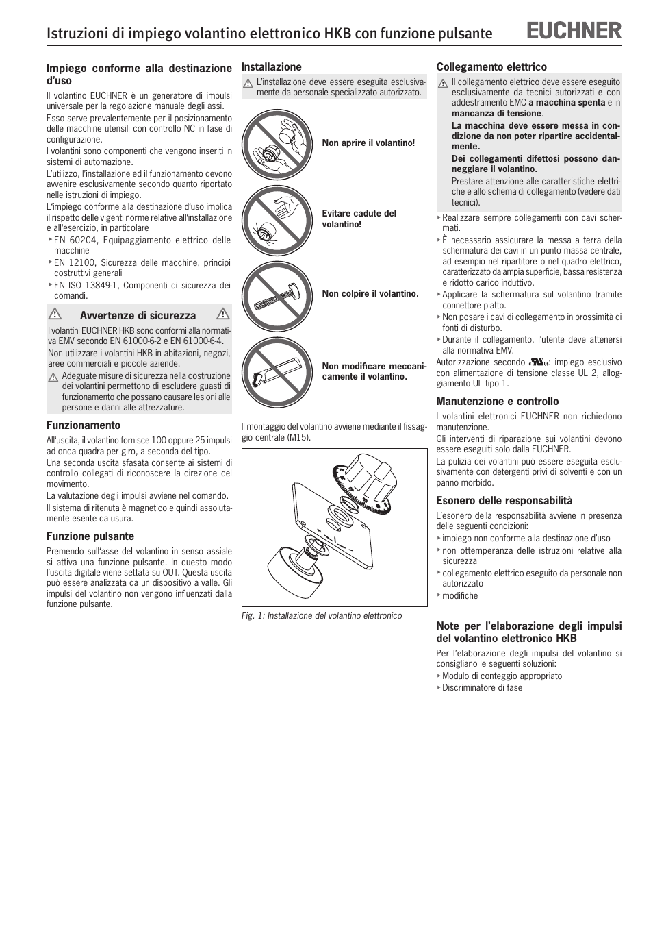 EUCHNER HKB with pushbutton function User Manual | Page 7 / 8