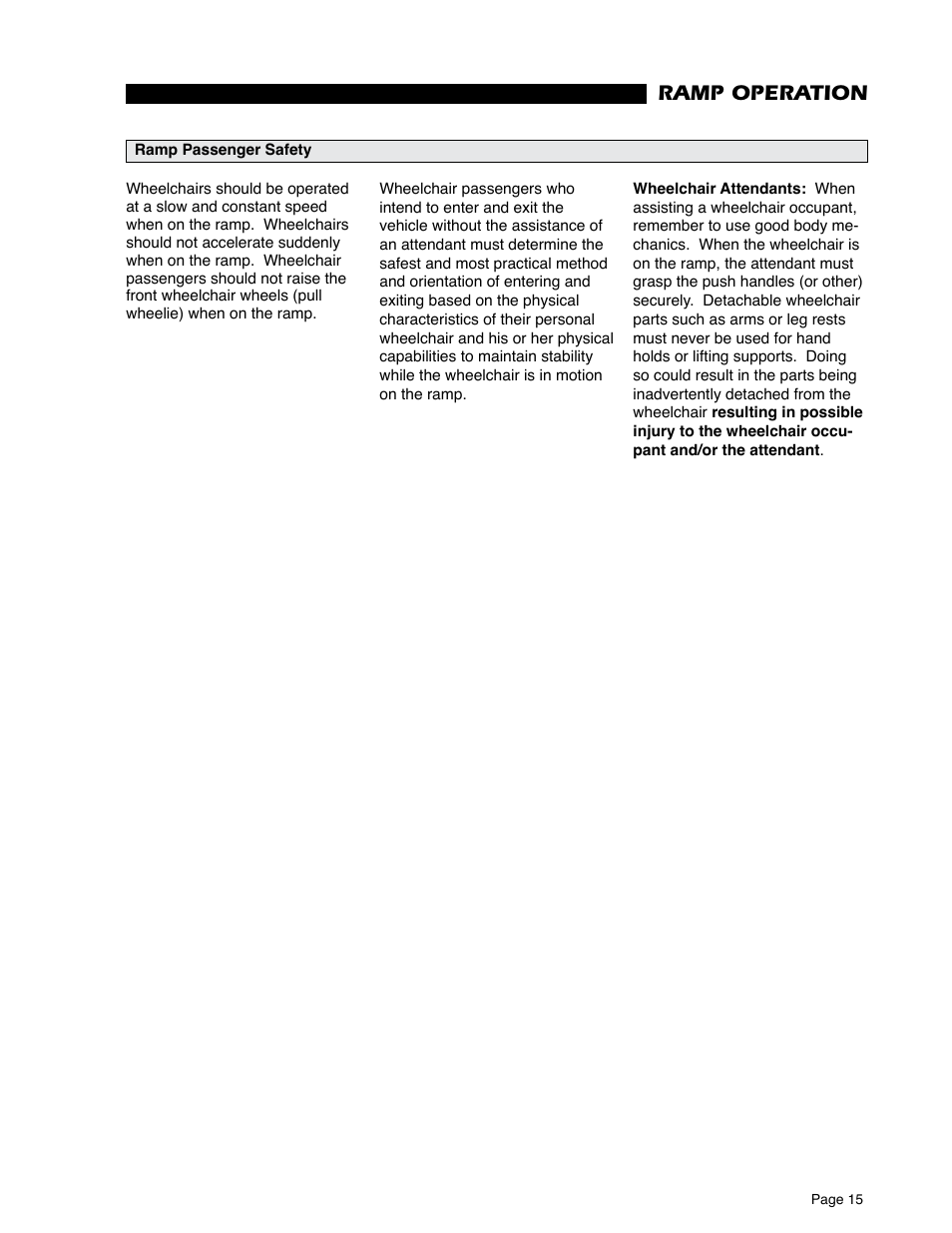 Ramp operation | Braun RA500 User Manual | Page 17 / 48