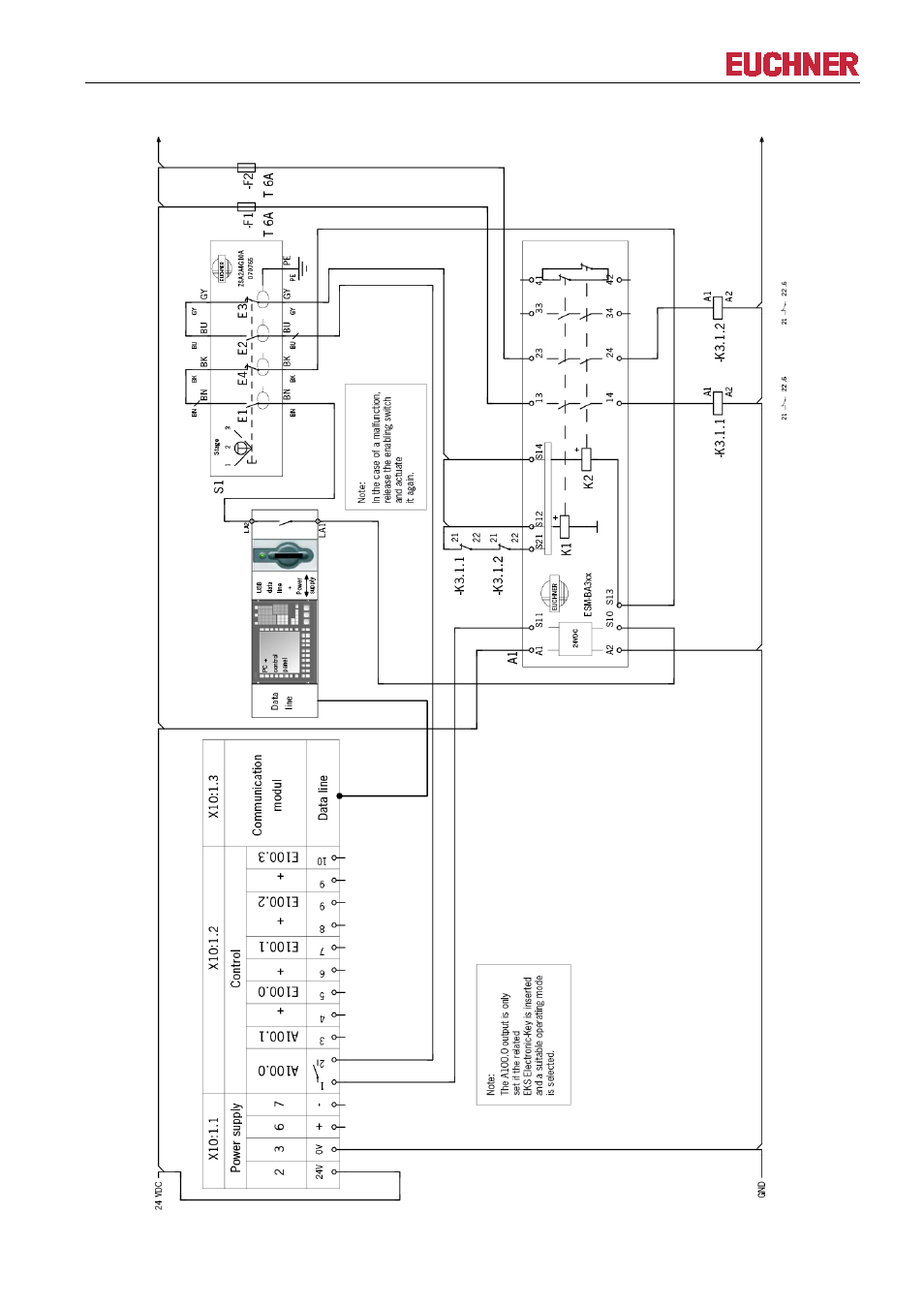 4 circuit diagram, Manual eks electronic-key adapter usb | EUCHNER EKS FSA with USB Interface User Manual | Page 18 / 44