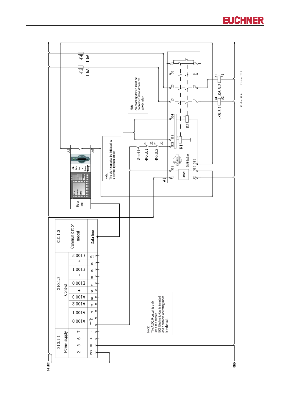 4 circuit diagram, Manual eks electronic-key adapter usb | EUCHNER EKS FSA with USB Interface User Manual | Page 21 / 44