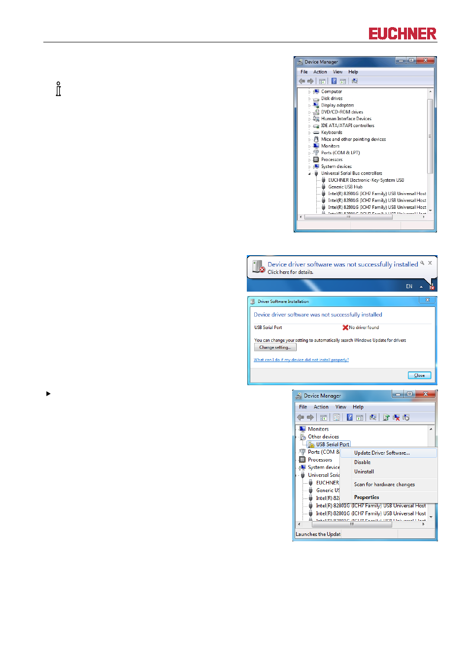 Manual eks electronic-key adapter usb | EUCHNER EKS FSA with USB Interface User Manual | Page 29 / 44
