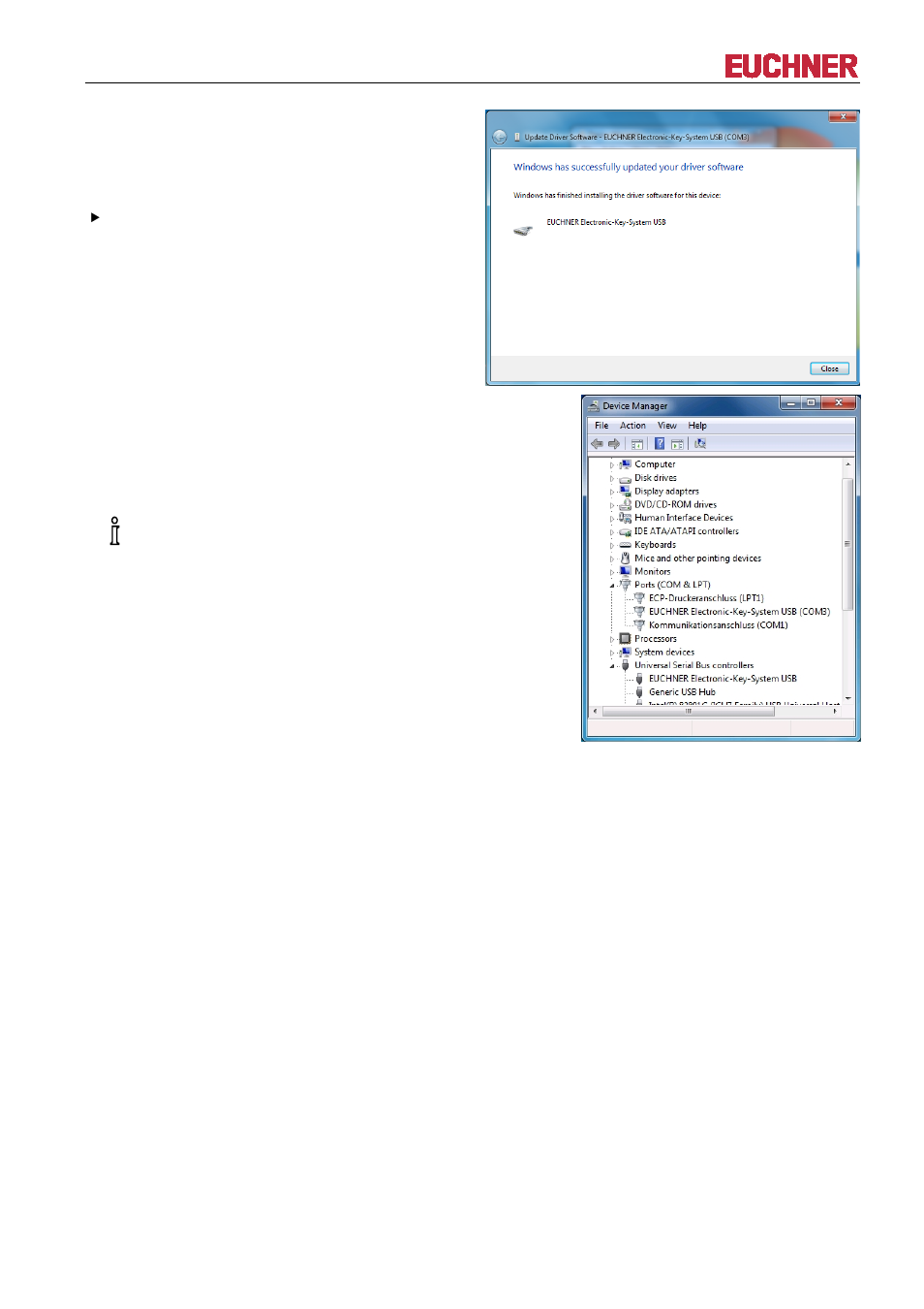 Manual eks electronic-key adapter usb | EUCHNER EKS FSA with USB Interface User Manual | Page 31 / 44