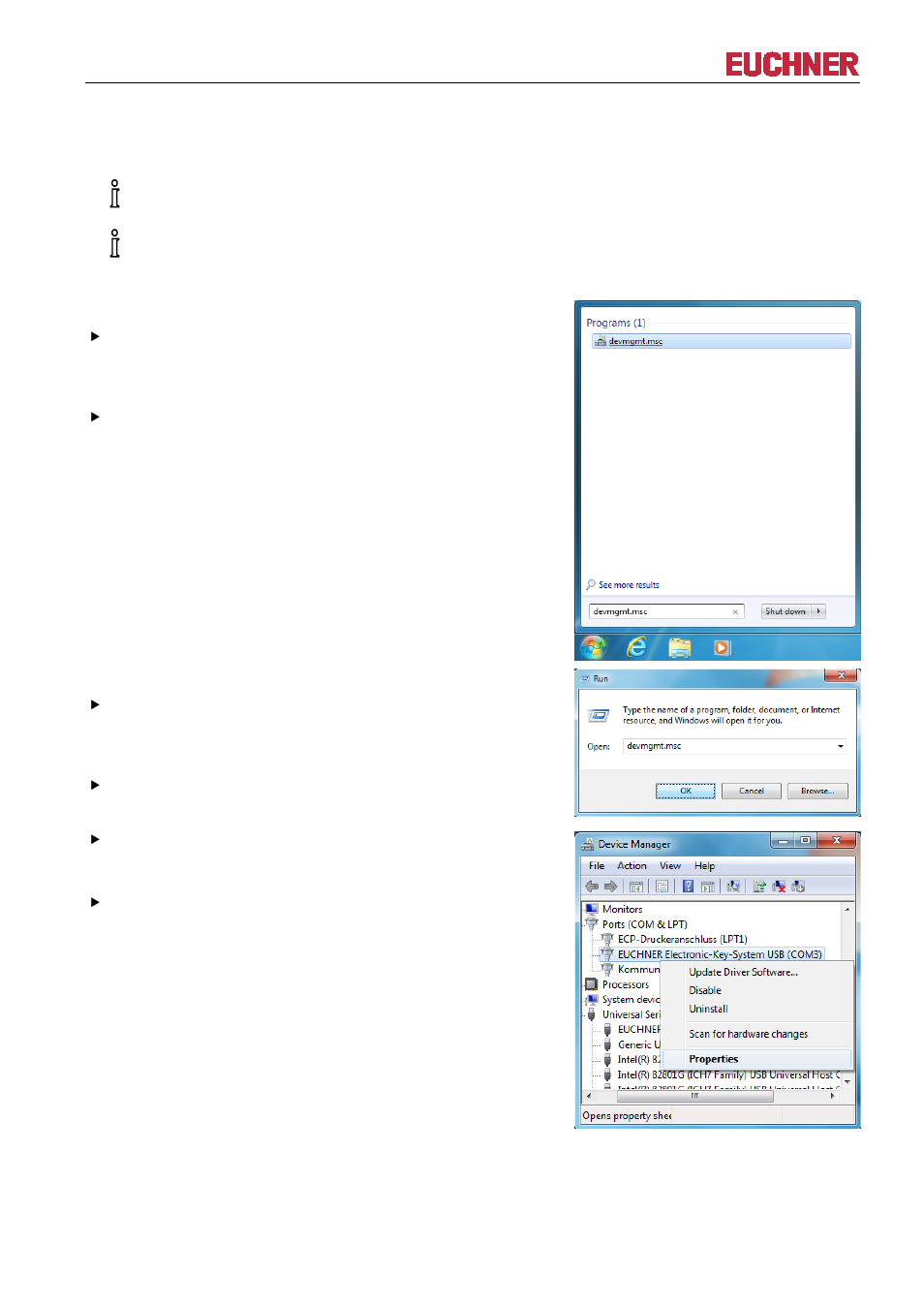Manual eks electronic-key adapter usb | EUCHNER EKS FSA with USB Interface User Manual | Page 32 / 44