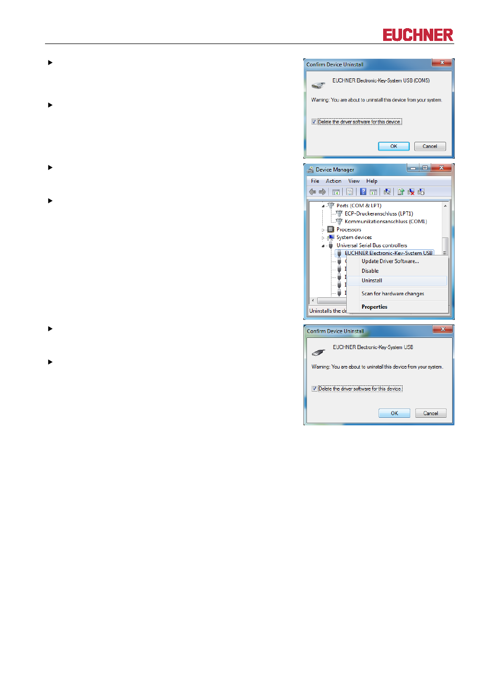 Manual eks electronic-key adapter usb | EUCHNER EKS FSA with USB Interface User Manual | Page 35 / 44