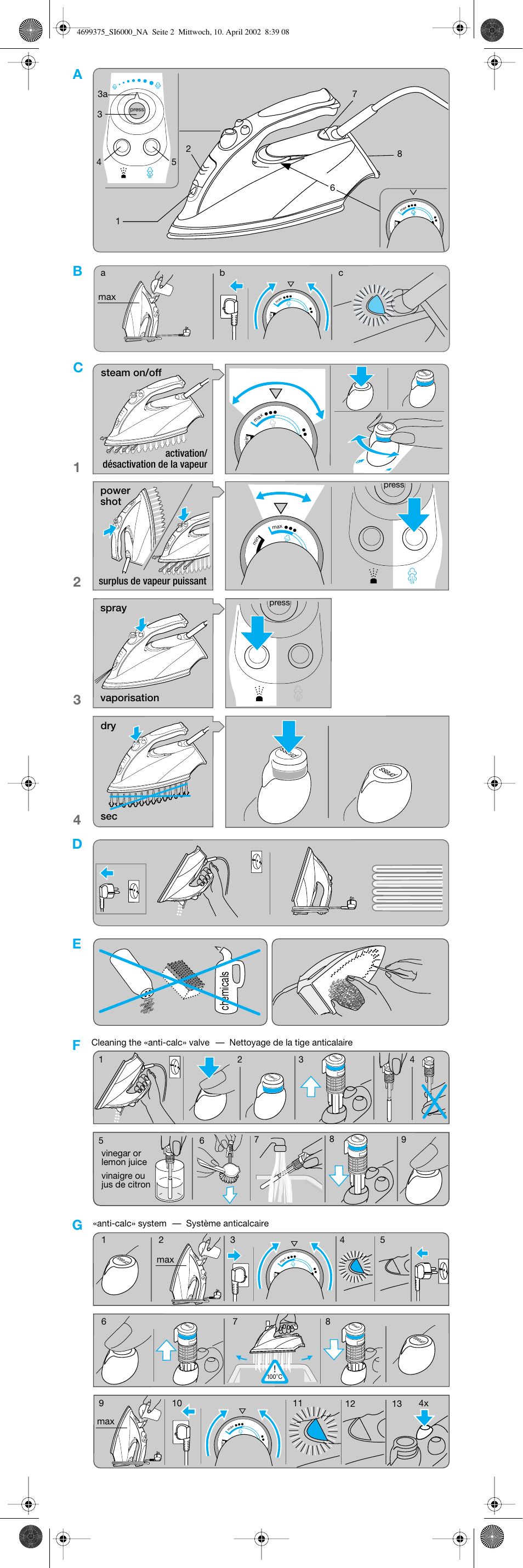 Bd e, Chemicals | Braun SI6110 User Manual | Page 2 / 12