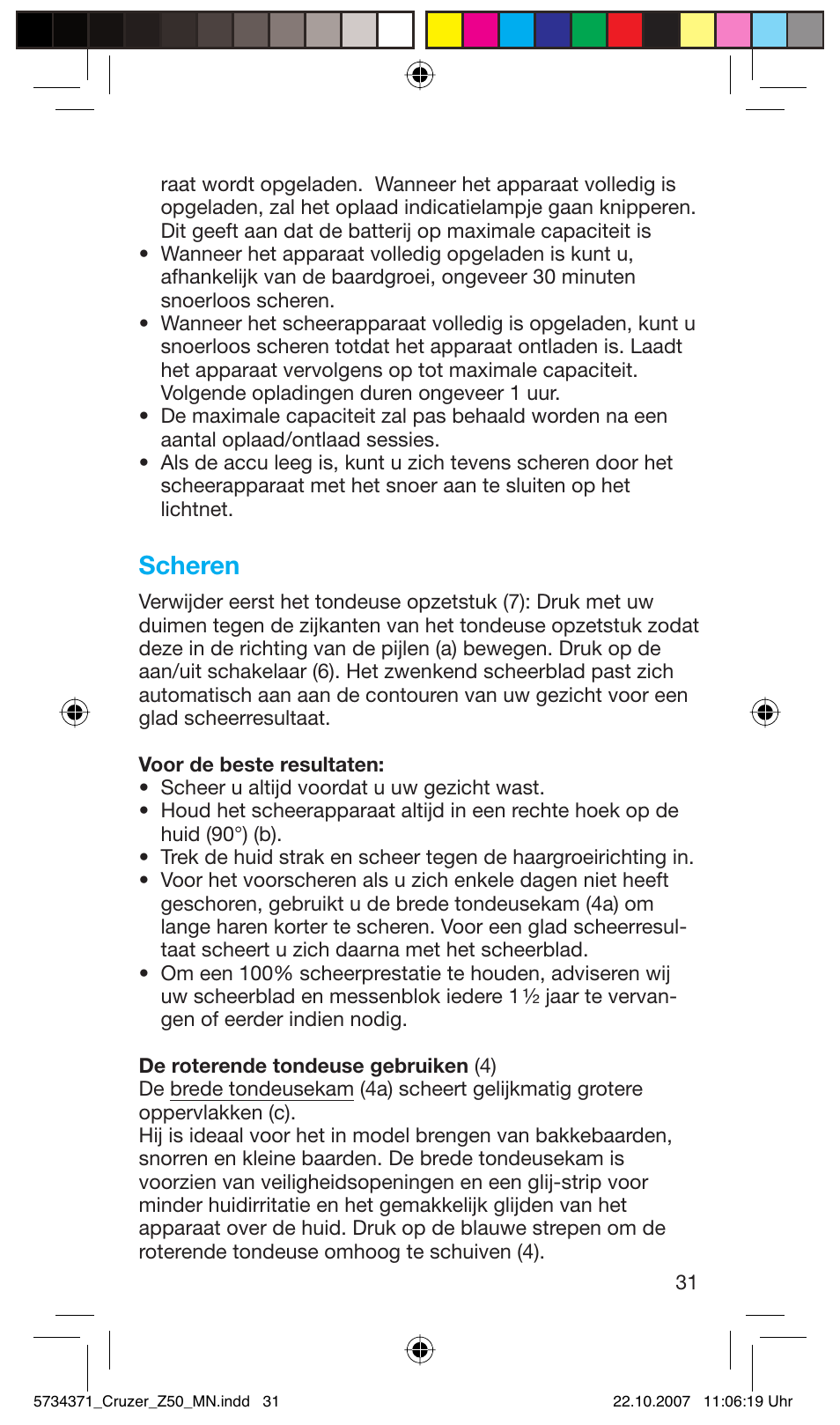 Scheren | Braun 5734 User Manual | Page 31 / 65