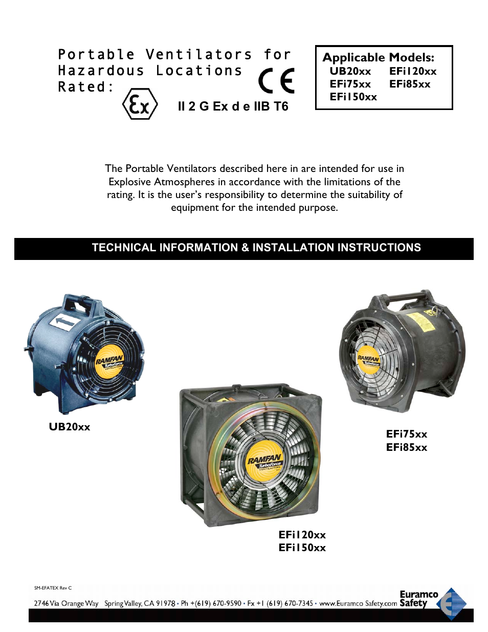 Euramco Safety EFi150xx User Manual | 5 pages