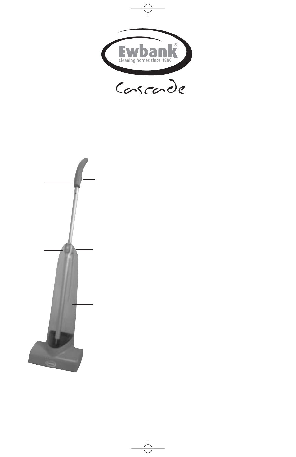 Manual carpet shampooer | Ewbank Сascade 280 User Manual | Page 2 / 4